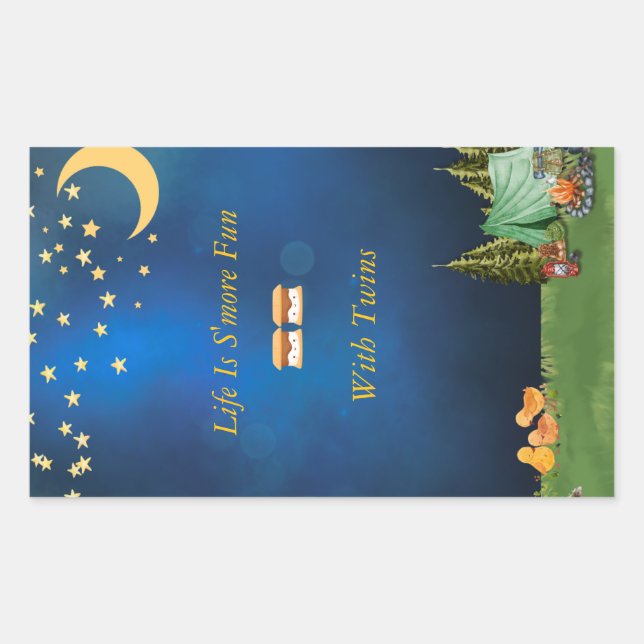 Adesivo de Fogueira com S'mores (Frente)