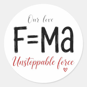 Adesivo de Força Irresistível Presente para Estuda