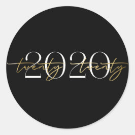 Adesivo de Formatura Elegante 2020