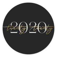 Adesivo de formatura elegante de 2020