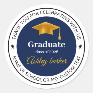 Adesivo de Formatura Moderno | Personalizado