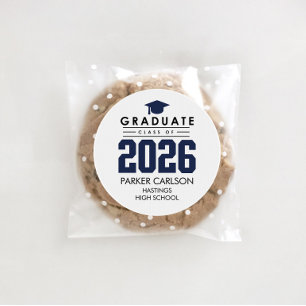 Adesivo de Formatura Personalizado Azul da Turma d