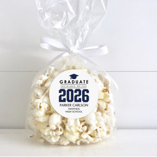 Adesivo de Formatura Personalizado Azul da Turma d