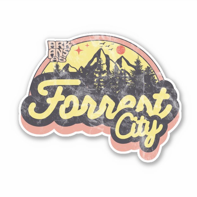 Adesivo de Forrest City, Arkansas (Frente)