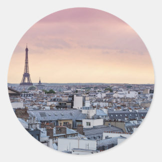 Adesivo de Foto da Torre Eiffel Rosa