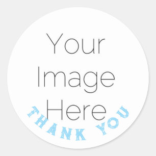 Adesivo de Foto de Agradecimento Personalizado par