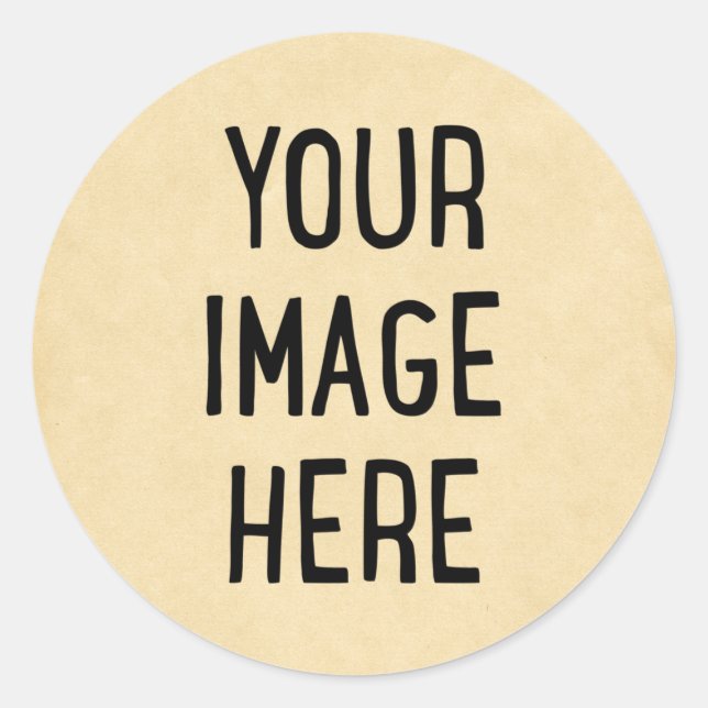 Adesivo de foto personalizado (Frente)