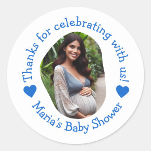 Adesivo de Foto Personalizado de Agradecimento par