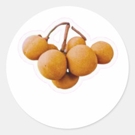 Adesivo de Fruta Exótica Kepel - Raro Real Indonés
