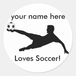 Adesivo de futebol personalizado