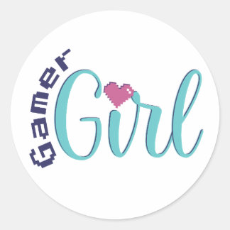 Adesivo de Gamer Girl - Presente Fofo para Jogos