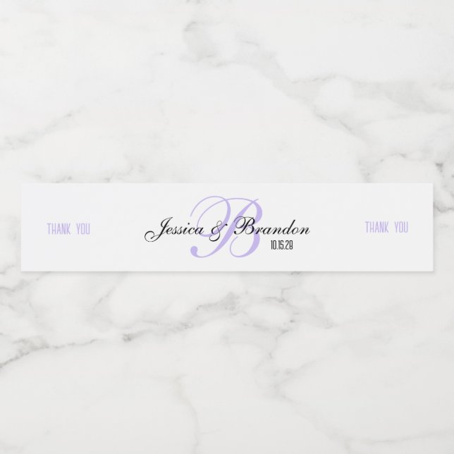 Adesivo de Garrafa de Água de Casamento WW-006v2 (Rótulo Único)