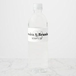 Adesivo de Garrafa de Água de Casamento WW-044v1