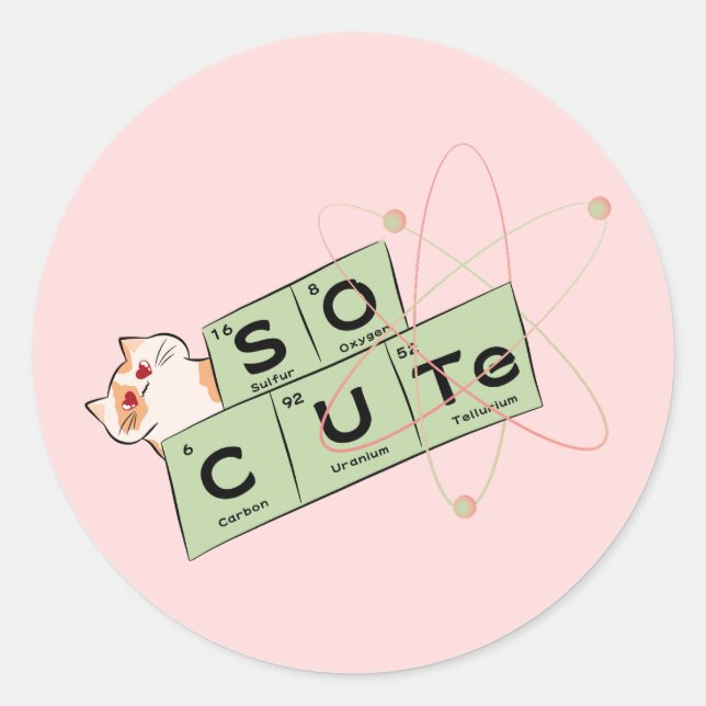 Adesivo de Gatinho Fofo  (Frente)