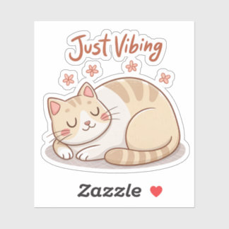 Adesivo de Gatinho Fofo | Apenas Vibrações Decal d