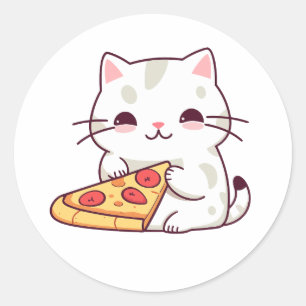 Adesivo de gato bonito