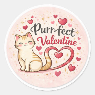 Adesivo de Gato do Dia dos Namorados Perfeito – Ca