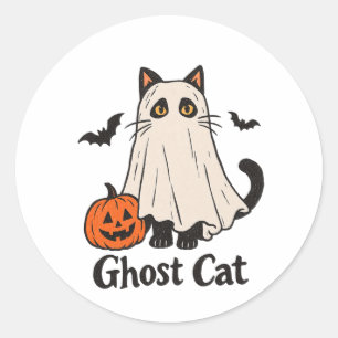 Adesivo de Gato Fantasma Assustador Gato Fantasm