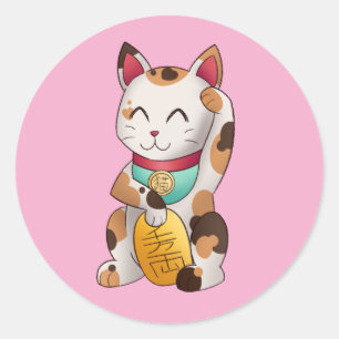 Adesivo de Gato Fofo Chamando