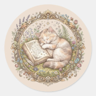 Adesivo de gato fofo personalizado