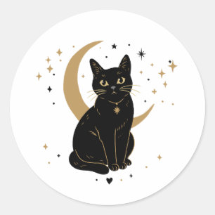 Adesivo de gato preto