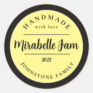 Adesivo de Geleia de Mirabelle Personalizável