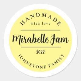 Adesivo de Geleia de Mirabelle Personalizável