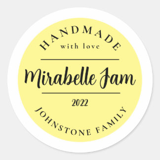 Adesivo de Geleia de Mirabelle Personalizável