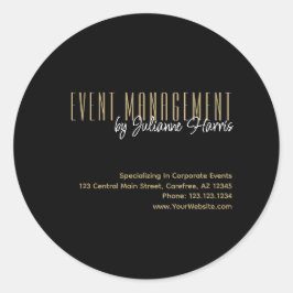 Adesivo de gerenciamento de eventos comerciais com