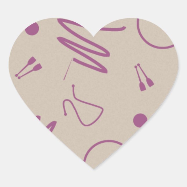 Adesivo de ginástica ritmada (Frente)