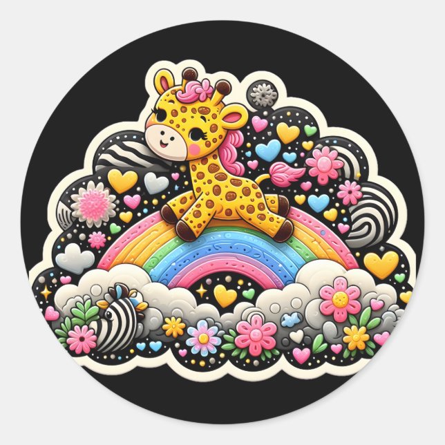 adesivo de girafa (Frente)