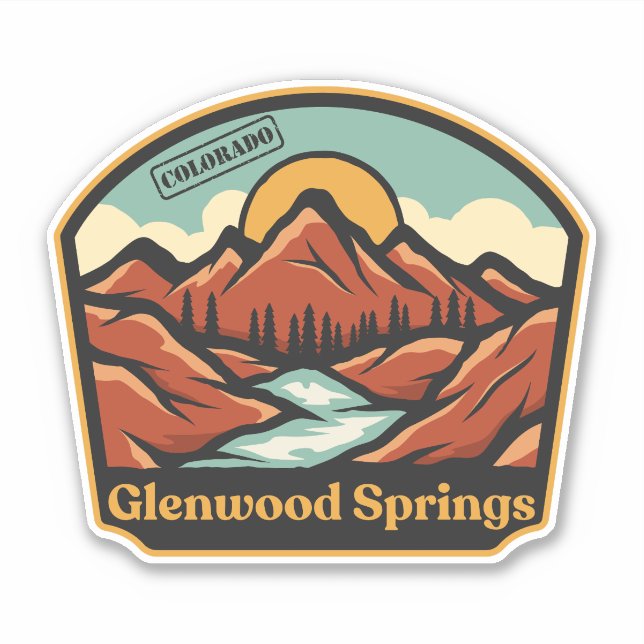 Adesivo de Glenwood Springs, Colorado (Frente)