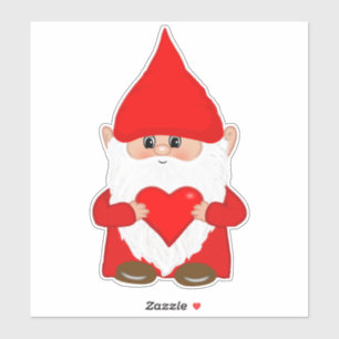 Adesivo de Gnome de Natal Fofo