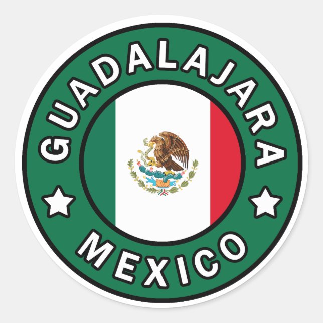 Adesivo de Guadalajara no México (Frente)