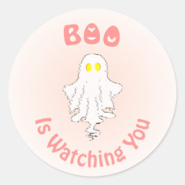 Adesivo de Halloween | Boo Está Observando Você