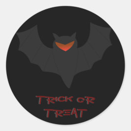 Adesivo de Halloween do Morcego Mal-humorado