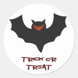 Adesivo de Halloween do Morcego Mal-humorado