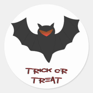Adesivo de Halloween do Morcego Mal-humorado