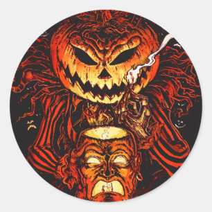Adesivo de Halloween do Rei Abóbora Lorde das Lant