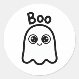 Adesivo de Halloween Fantasminha Fofa