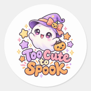 Adesivo de Halloween Kawaii Muito Fofo para Assust