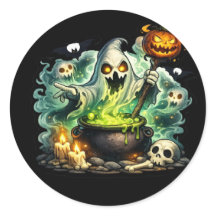 Adesivo de Halloween Morcego Abóbora
