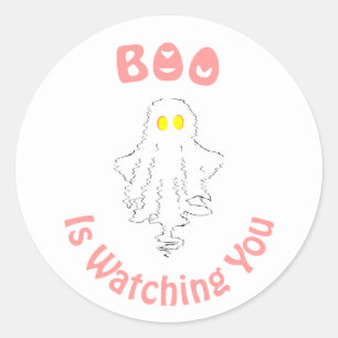Adesivo de Halloween   O Boo Está Te Observando