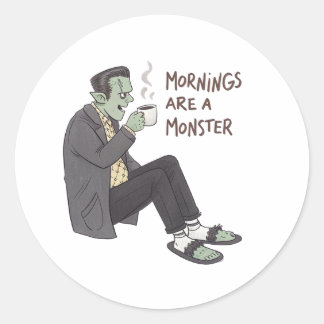Adesivo de Halloween para impressão do monstro das