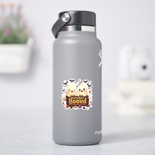 Adesivo de Halloween "Você Foi Booado" Fantasmas F (HidroFlask)
