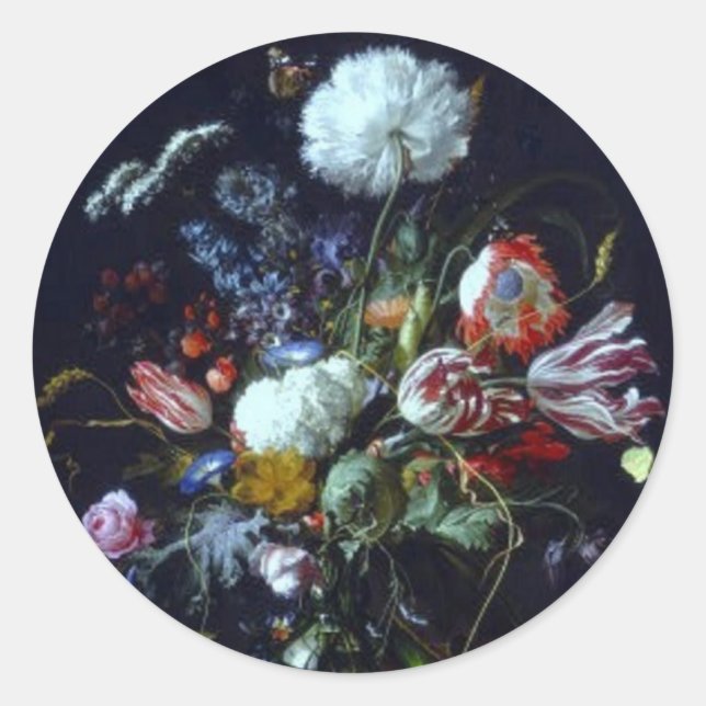Adesivo de Heem Vase of Flowers Sticker (Frente)