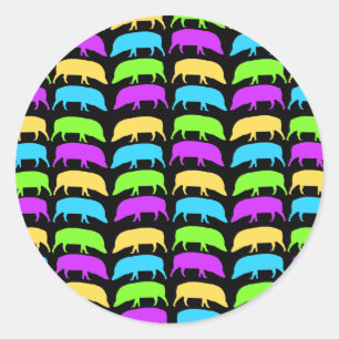 Adesivo de Hogs multicolorido
