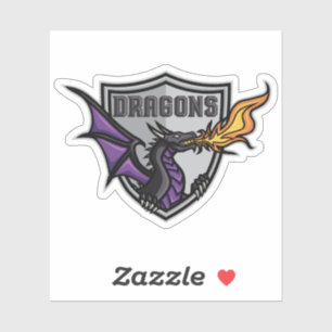 Adesivo de Hóquei em Gelo Duluth Dragons