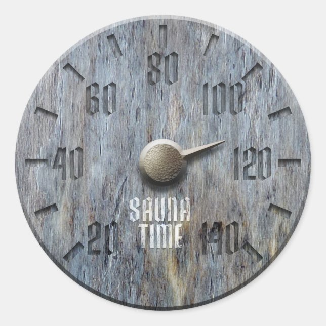 Adesivo de Hora da Sauna (Frente)
