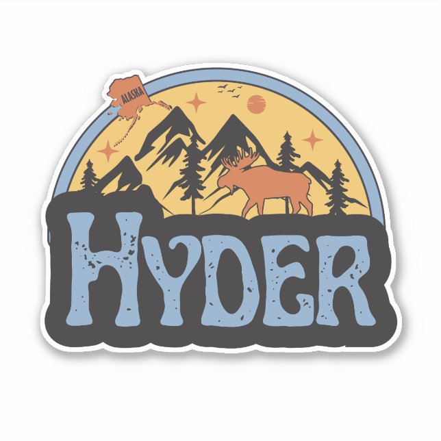 Adesivo de Hyder, Alasca (Frente)